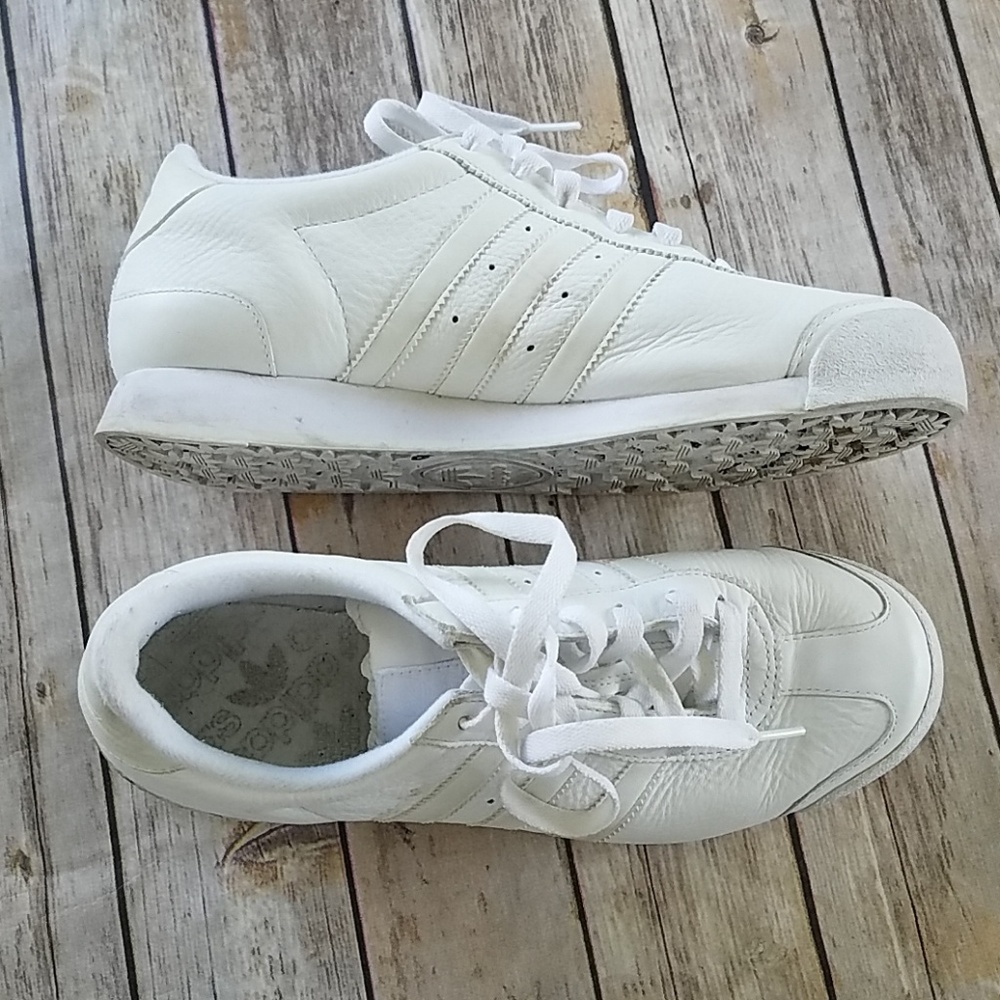 Women's White Adidas Tennis Shoes Sneakers